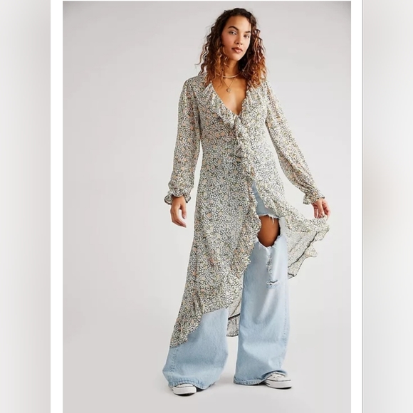 NEW Free People Gigi Printed Maxi - Picture 9 of 13